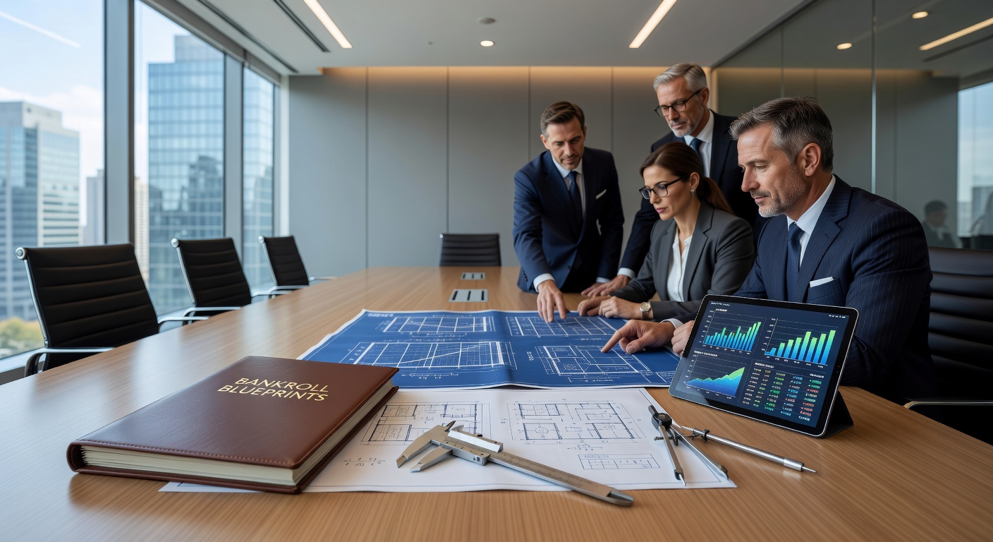 Diagramm mit Bankroll-Mustern, Win-Loss-Kurven und Strategie-Beispielen für lizenzierte Casinos