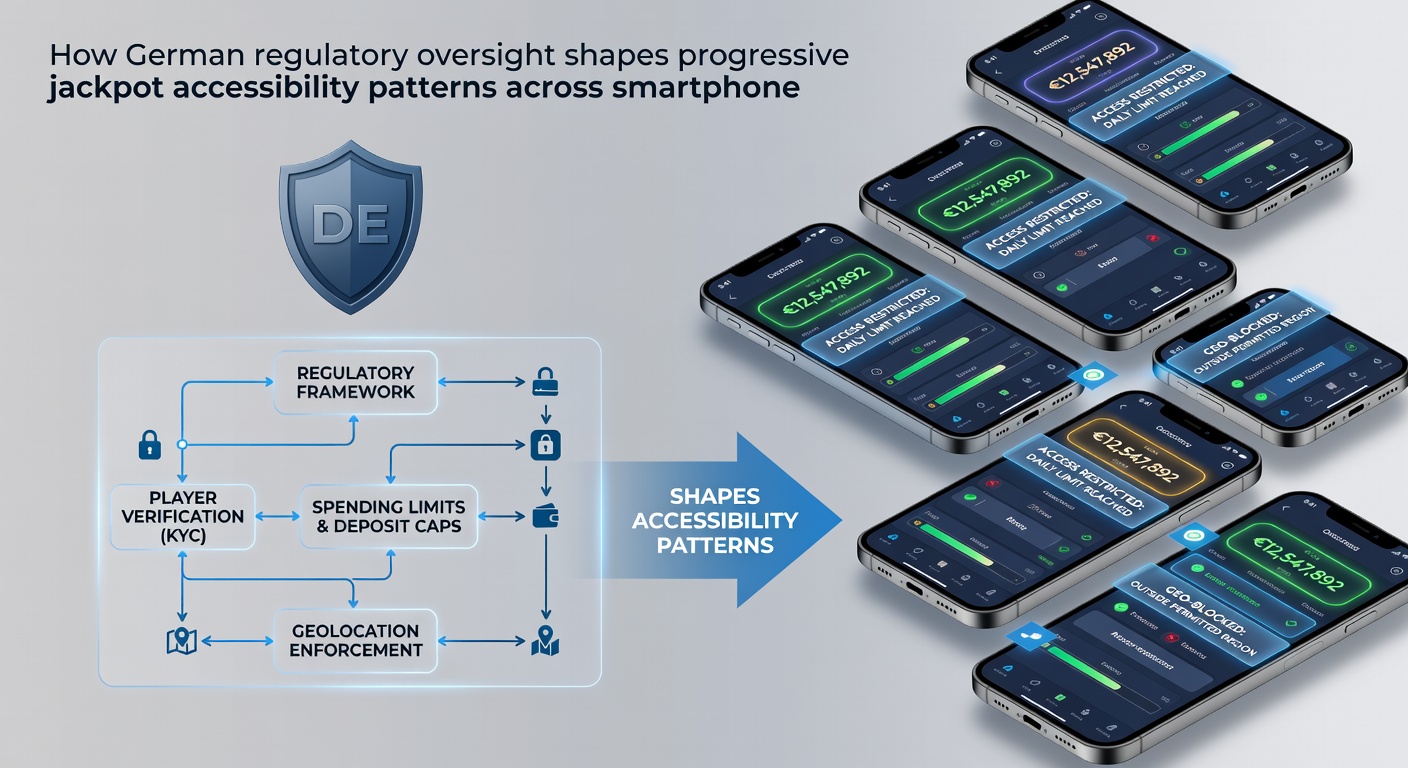 Muster der Zugänglichkeit zu progressiven Jackpots unter deutscher Aufsicht auf mobilen Geräten