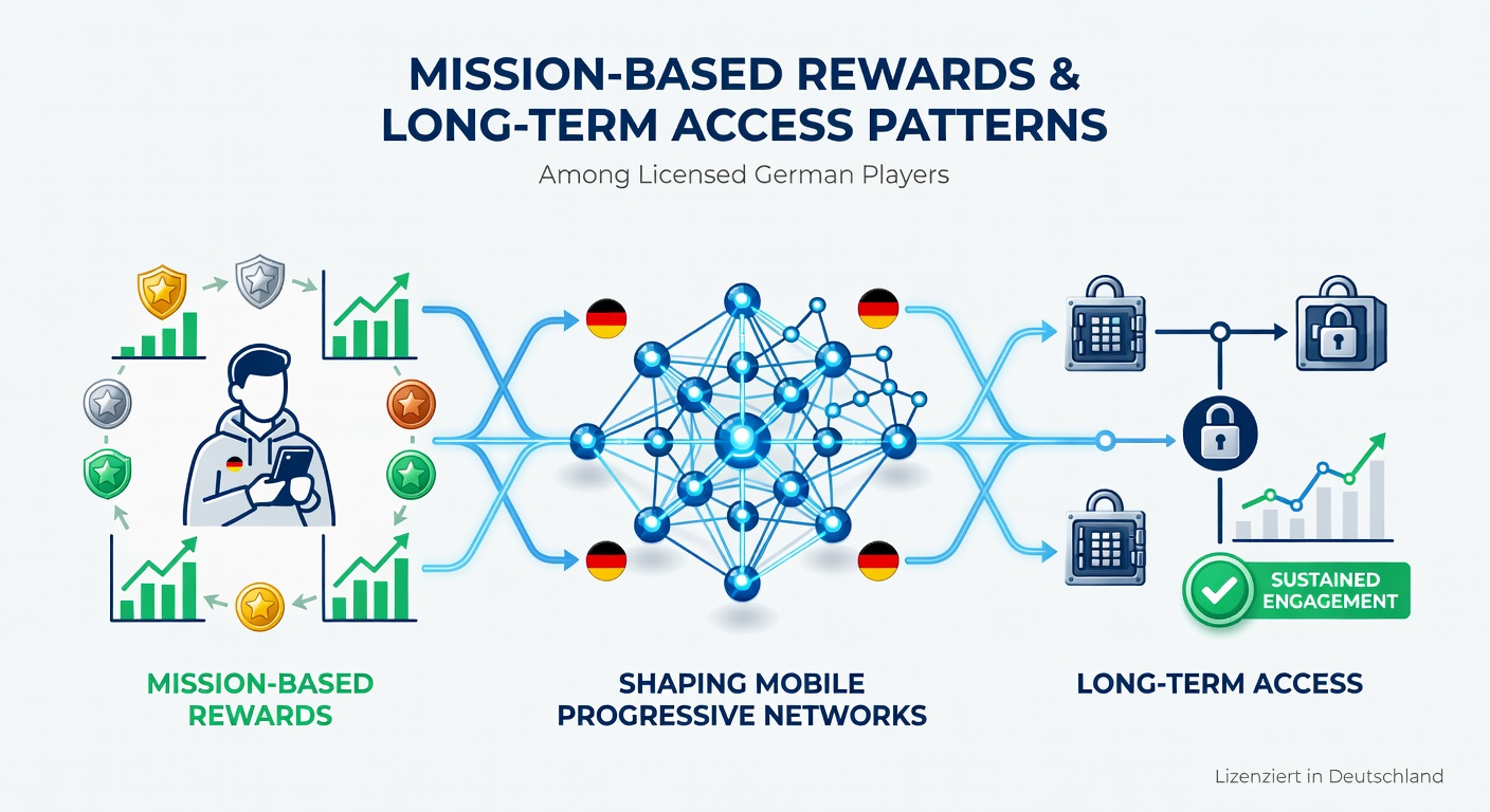 Darstellung missionsbasierter Belohnungsmuster in progressiven mobilen Netzwerken deutscher Spieler
